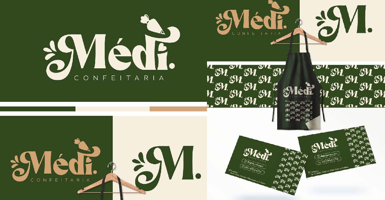 رنگ سبز در طراحی لوگو آموزشگاه آشپزی