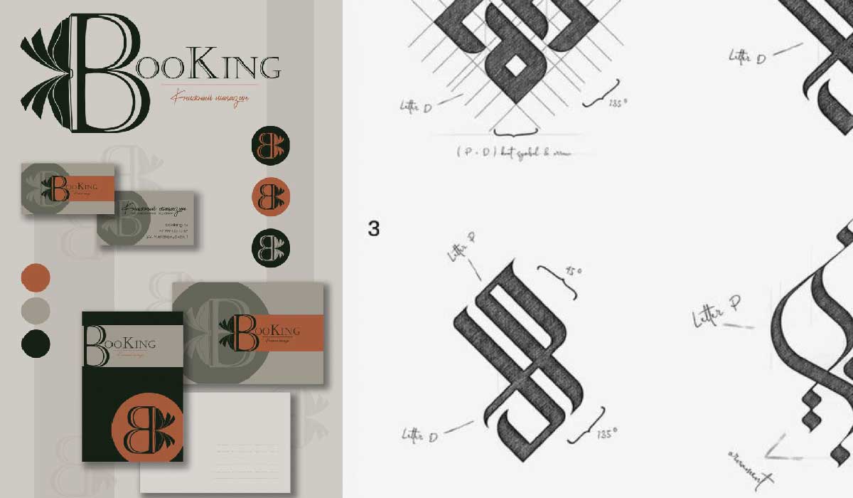 سبک محبوب برای لوگوی کتابفروشی