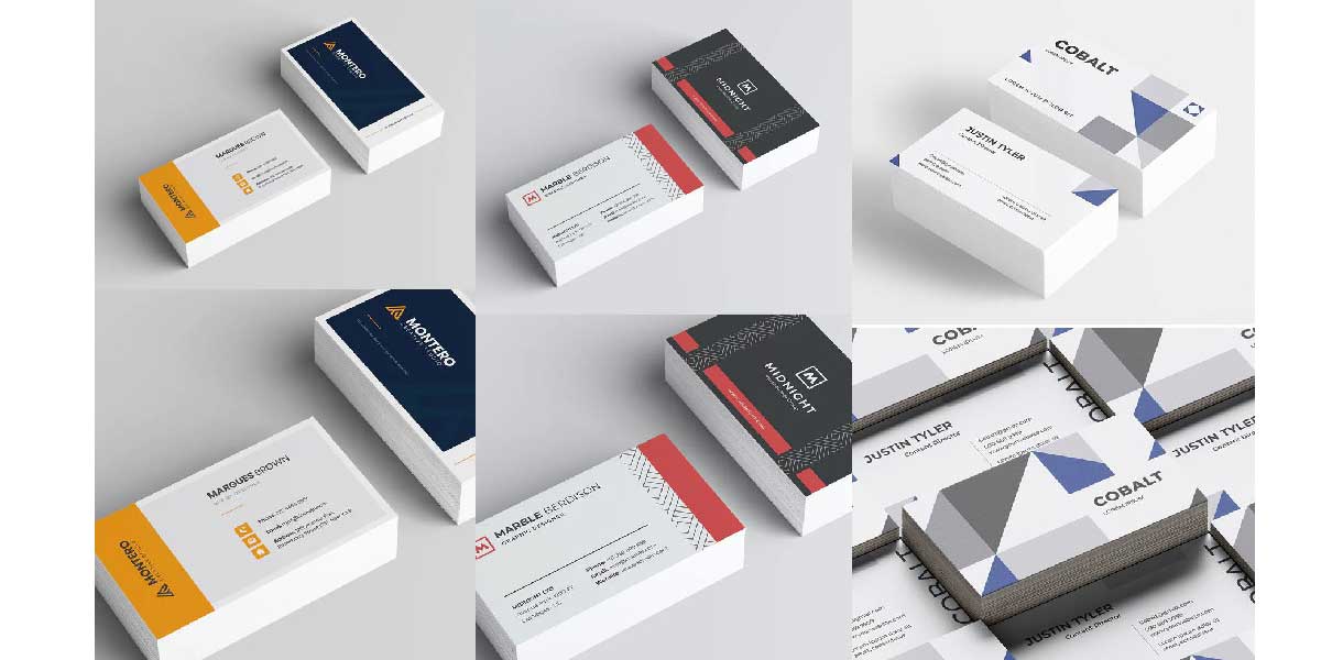 طراحی مینیمال از کارت ویزیت حسابداری