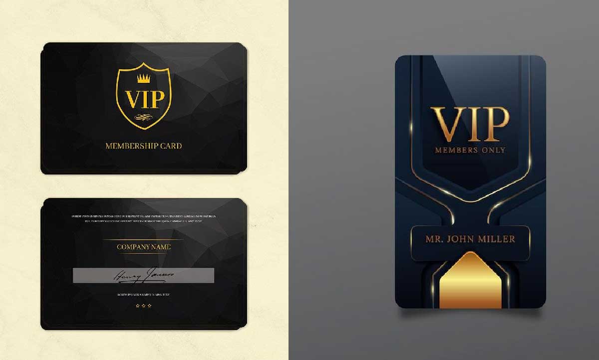 چاپ کارت عضویت vip باشگاه
