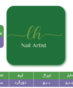 کارت ویزیت لمینت براق مربعی
