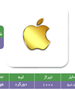 کارت ویزیت استخوانی مربعی برجسته طلاکوب
