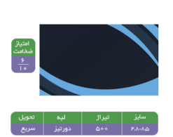 کارت ویزیت سلفون براق مستطیلی کوچک