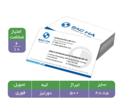 کارت ویزیت سلفون مات مستطیلی کوچک