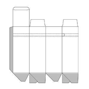نقشه گسترده جعبه ساندویچ بیرون بر قفلی