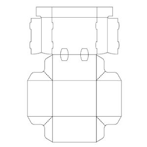 نقشه گسترده جعبه سیب زمینی بیرون بر سفره‌ ای