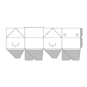 نقشه گسترده جعبه همبرگر بیرون بر