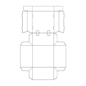 نقشه گسترده جعبه همبرگر بیرون بر سفره ای