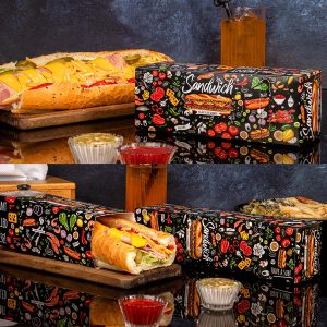 چاپ جعبه ساندویچ بیرون بر قفلی