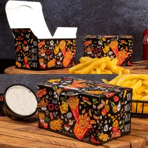 چاپ جعبه سیب زمینی بیرون بر ساده